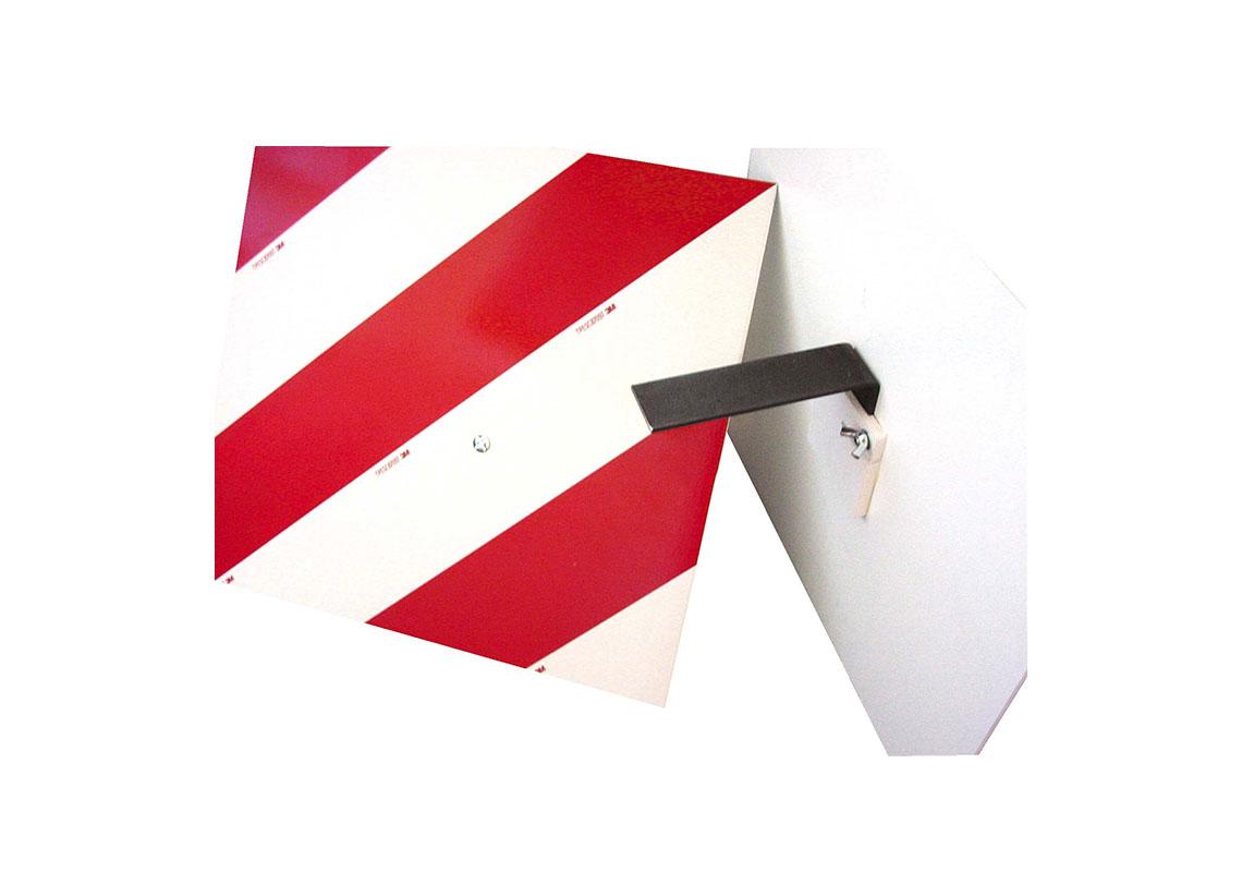 KIT 2 SQUARE PVC PANELS + FASTENERS WITH BRACKET